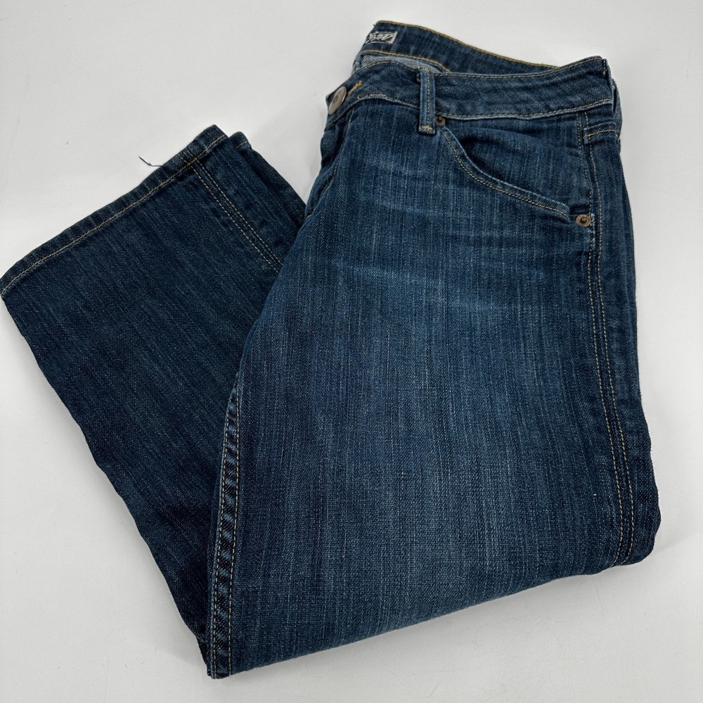 Hudson Jeans Womens Size 29 Bootcut Dark Wash Denim Cropped Capris Mid Rise